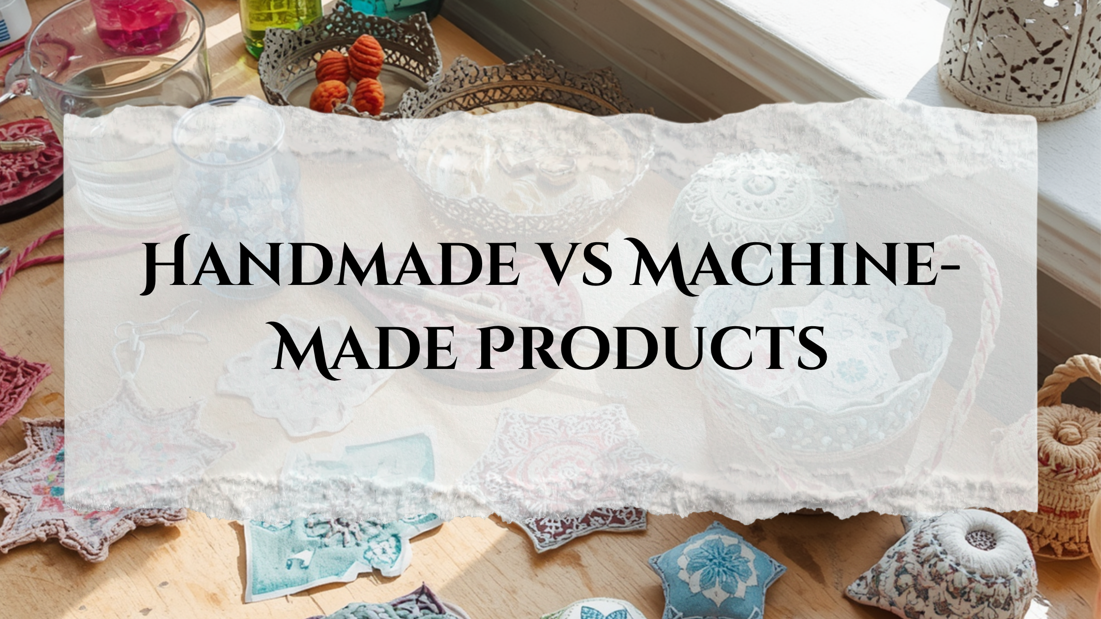 Machine-Made vs Handmade Products: Why Handcrafted Wins