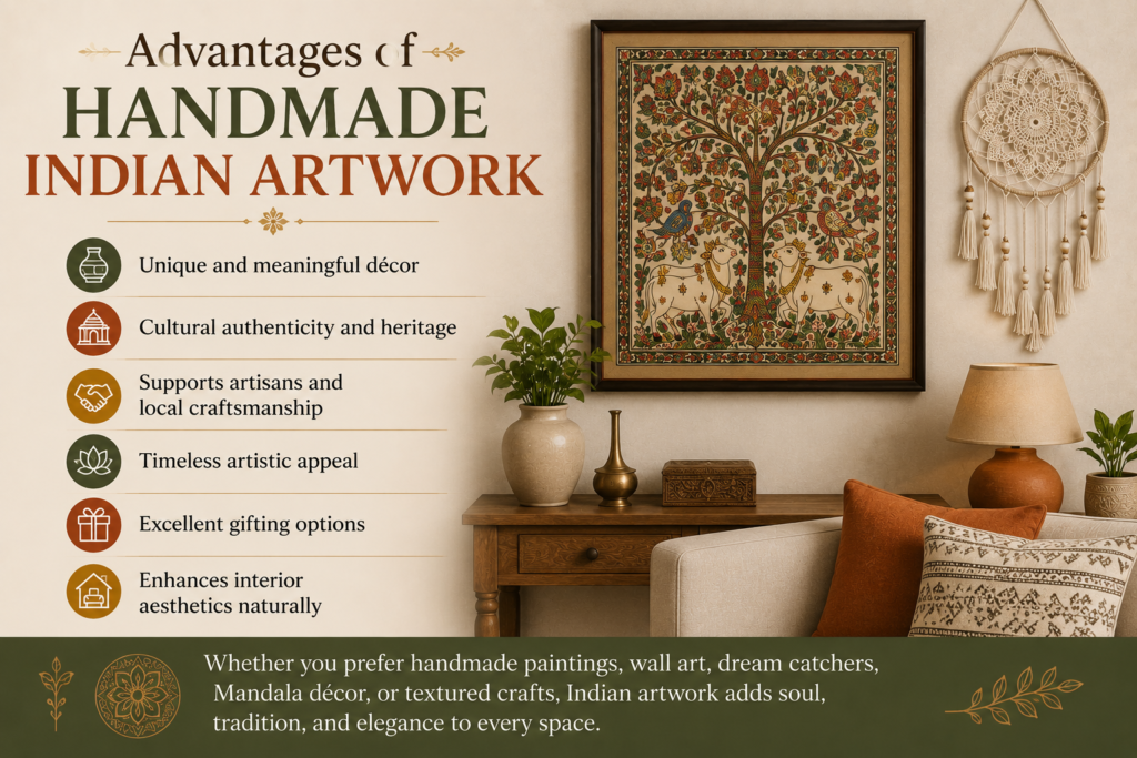 Advantages of Handmade Indian Artwork